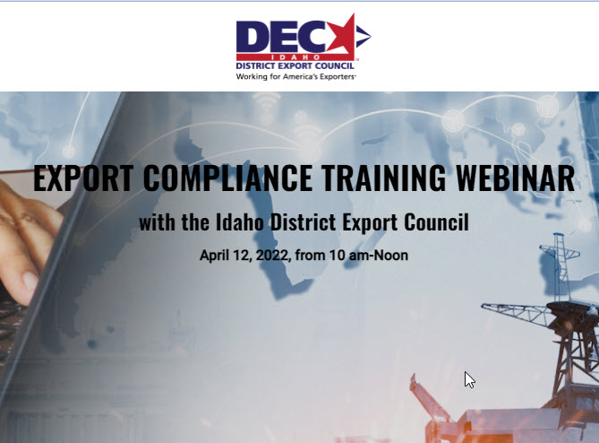 Export Compliance Training Webinar Featuring Mike Allocca